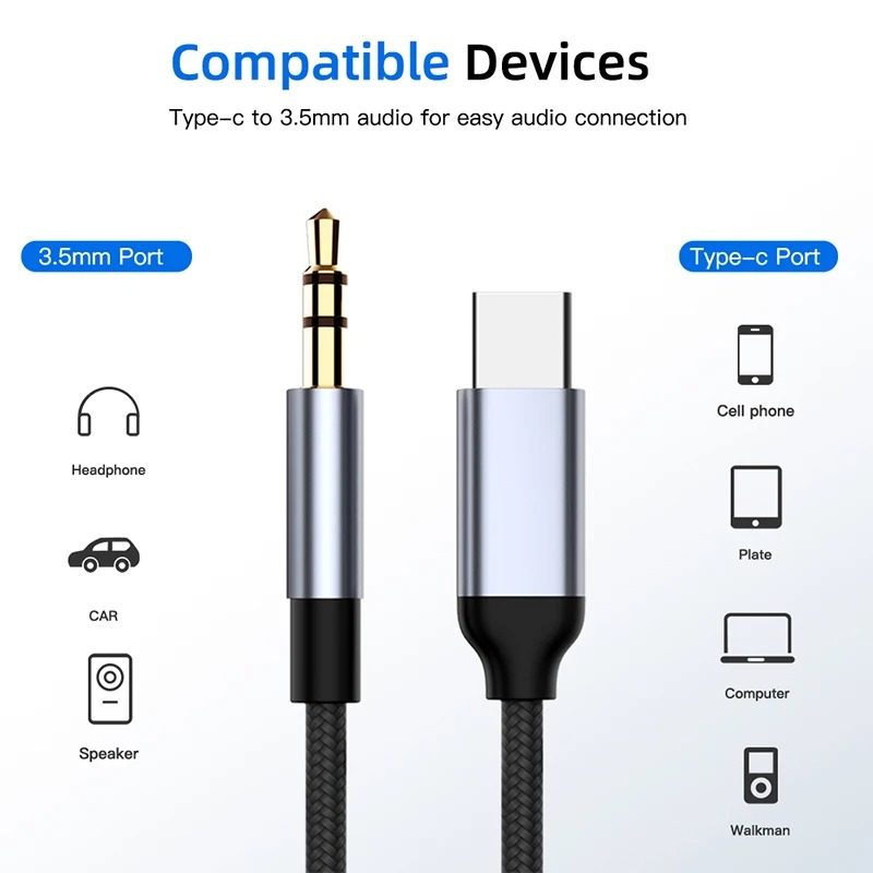 Audio Music Isolator - USB C to 3.5mm Aux Audio