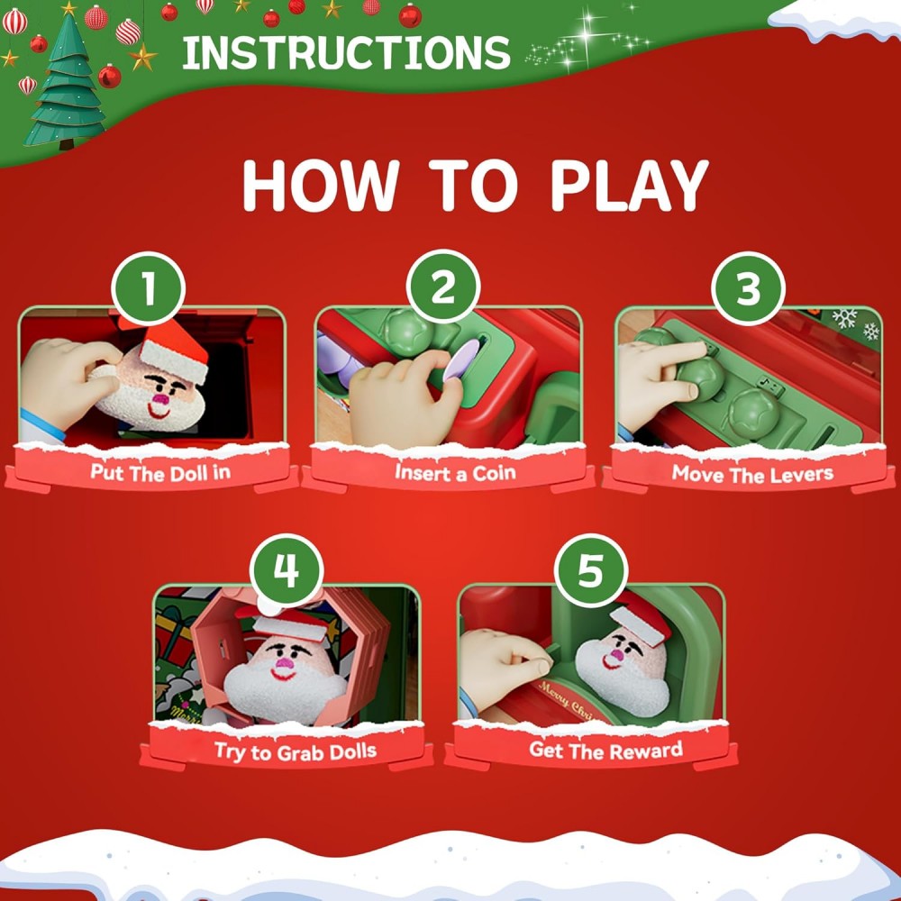Christmas Claw Machine For Kid - огляд і ціна Audio Music Maker