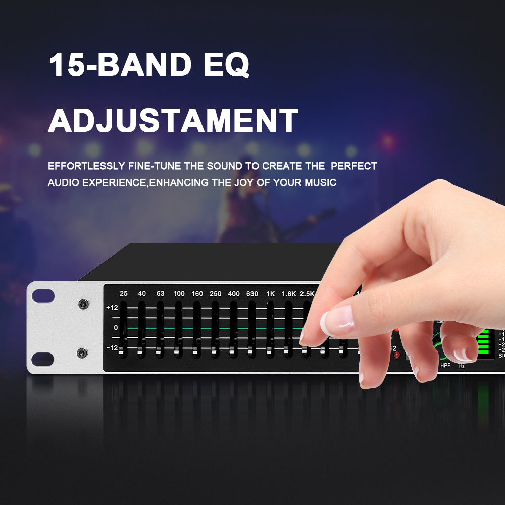 Eq215 Dual 15-Band Graphic Equ - огляд і ціна Audio Music Mixer