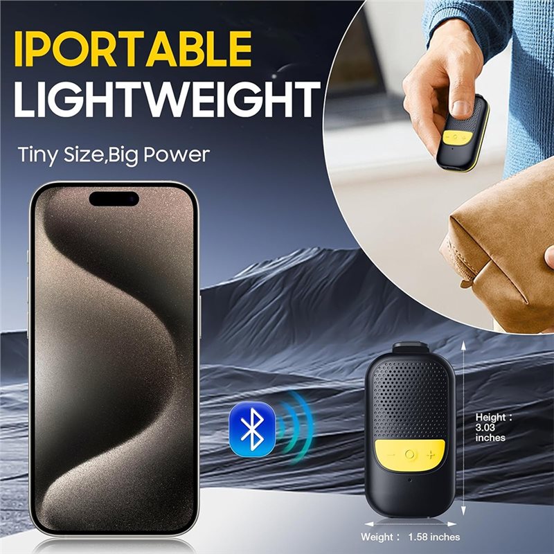 B68C Clip-On Portable Bluetoot - огляд і ціна Audio Music Online