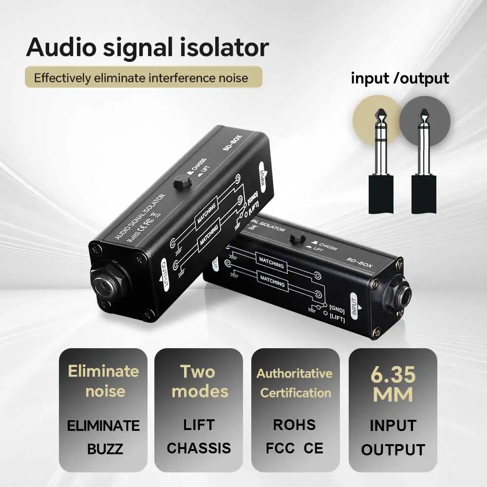 Portable 6.35MM AUX Ground Loo - огляд і ціна Audio Music Isolator
