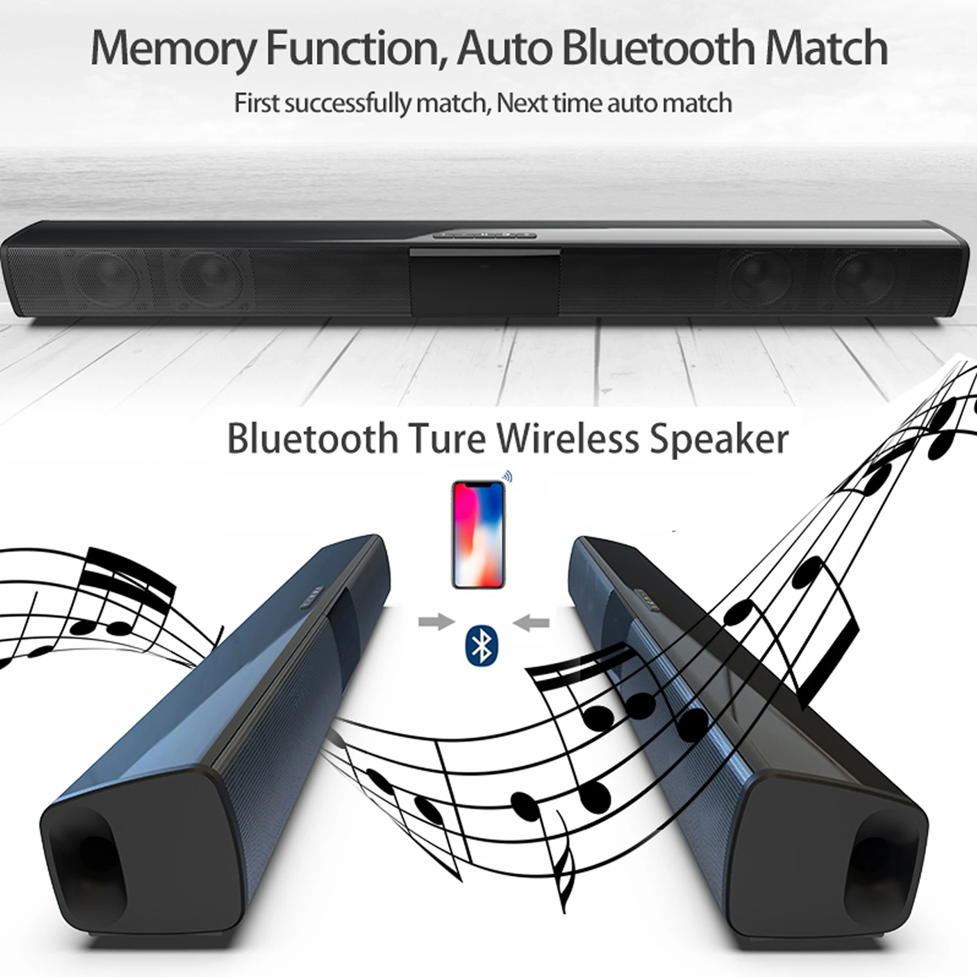 40W High Power Soundbar for TV - огляд і ціна Audio Music Generator
