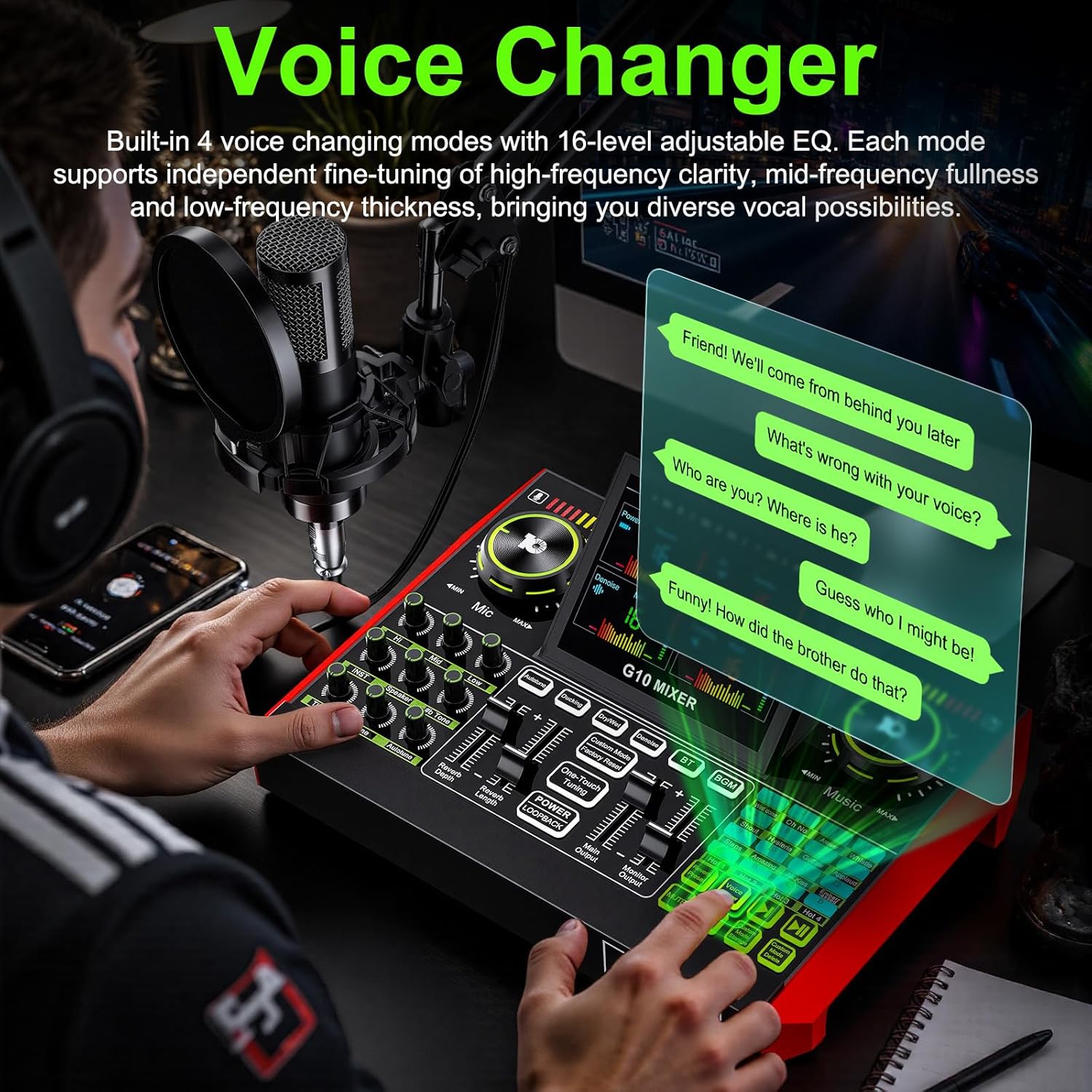 Tenlamp G10 Live Streaming Aud - огляд і ціна Audio Music Mixer