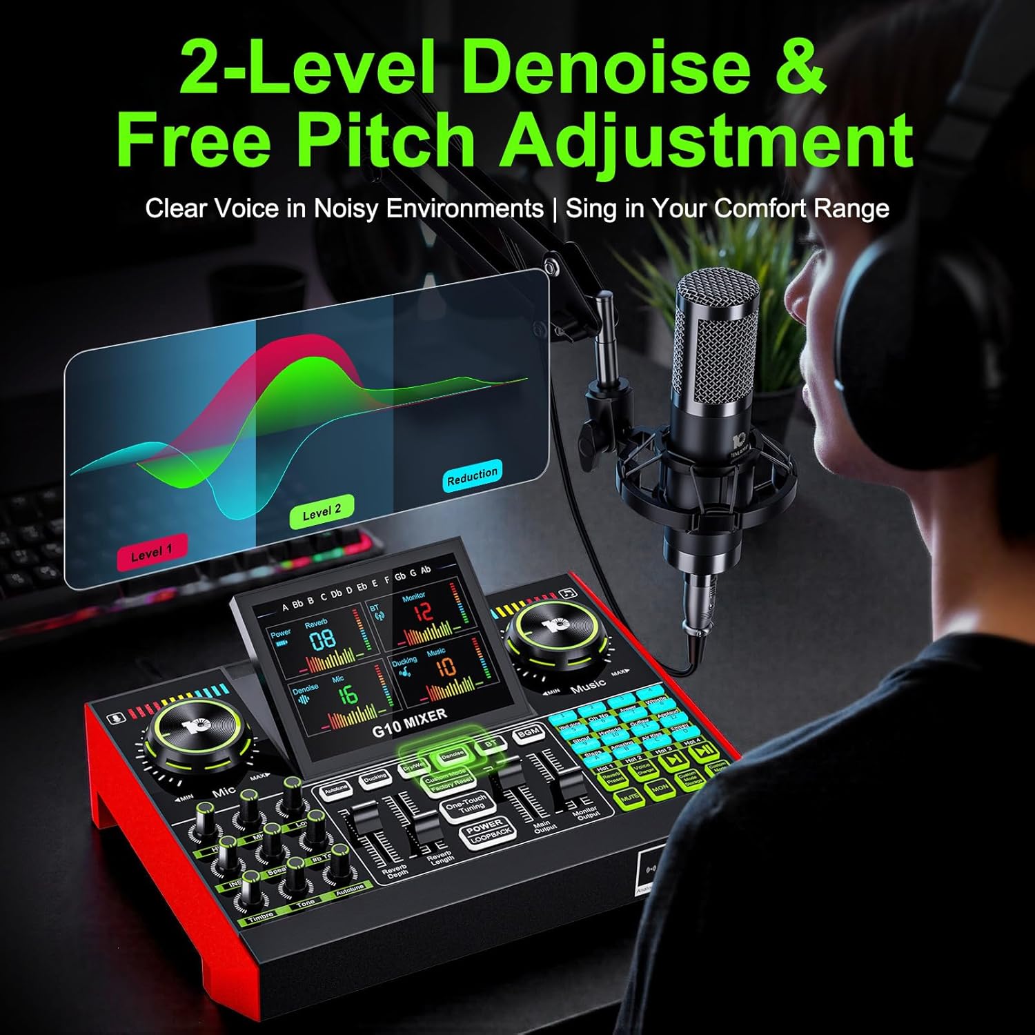 Tenlamp G10 Live Streaming Aud - огляд і ціна Audio Music Mixer