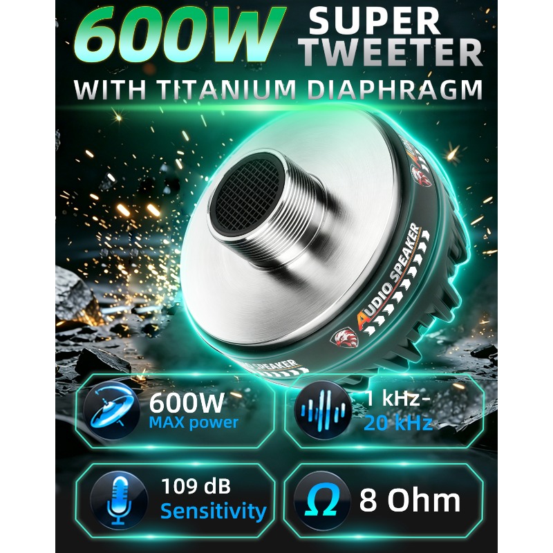 2 Pcs 3.75 Inch Titanium Tweet - огляд і ціна Audio Music Generator