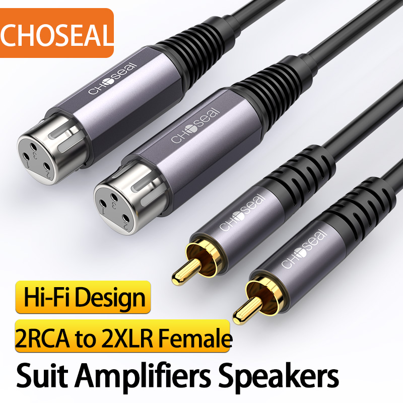 CHOSEAL 2XLR Female to 2RCA Ma - огляд і ціна Audio Music Mixer